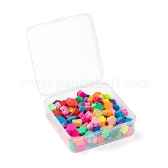 150pcs 3 Art handgemachte Polymer-Ton-Perlen&nbsp;CLAY-LS0001-07