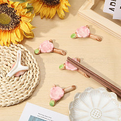 Reposa palillos de porcelana Sakura&nbsp;AJEW-WH0314-958