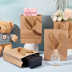 Geschenktüten aus Papier zum Falten mit Henkel&nbsp;ABAG-WH0045-21C
