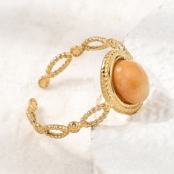 Anillos abiertos de acero inoxidable 304 para mujer&nbsp;GG-CBA7994-01G-10