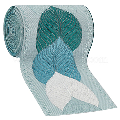 Ruban jacquard en polyester à motif de feuilles de 3 m pour accessoires vestimentaires&nbsp;OCOR-CY0002-12A