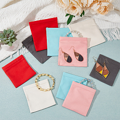 20 Stück 10 quadratische Mini-Samt-Mehrzweck-Schrapnell-Make-up-Taschen&nbsp;ABAG-DC0001-02