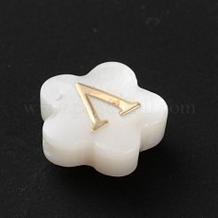 Perles de fleurs en coquillage blanc naturel&nbsp;BSHE-WH0020-01V