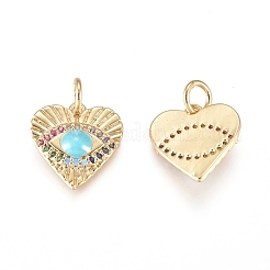 Charms in ottone&nbsp;ZIRC-L070-74G