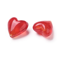 Perline di vetro in lamina dorata fatte a mano&nbsp;X-FOIL-R050-20x13mm-1