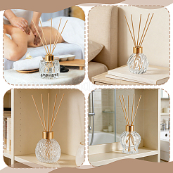 4 Stück wiederbefüllbare Aromatherapie-Glasflasche&nbsp;AJEW-GA0010-83