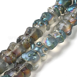 Chapelets de perles en verre électroplaqué&nbsp;EGLA-Q127-A02-01
