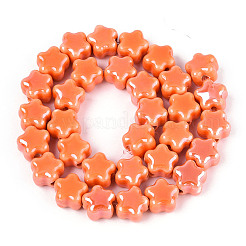 Hilos de abalorios de porcelana hechas a mano&nbsp;PORC-N011-04F