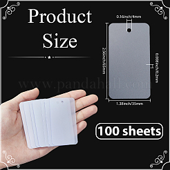 100 Blatt PVC-Kunststoff-Preisschilder&nbsp;DIY-SP0006-75A