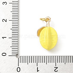 Ciondoli smaltato in ottone&nbsp;KK-H523-01A-G