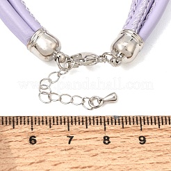 Herstellung von Armbändern aus Mikrofaser-Lederkordel mit mehreren Strängen&nbsp;FB-CBA983F-01P-07