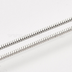 Messing quadratische Schlangenkette Halskette machen&nbsp;MAK-T006-10A-P