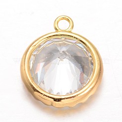 Diamant Messing Zirkonia Anhänger&nbsp;KK-L134-19G