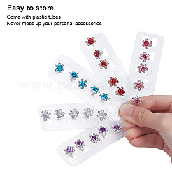 40 Stück 5 Farben Eisen Strass Haarverschluss für Mädchen Haarstyling&nbsp;MRMJ-ME0001-01