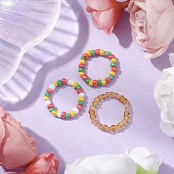Stretchringe aus Glasperlen für Damen&nbsp;RJEW-JR00735
