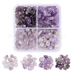60g 4 perles de puces de pierres précieuses mélangées naturelles de style, pour la fabrication de bijoux, couleur mixte, 15g / style
