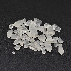 Quarzo naturale chip perline di cristallo, perle di cristallo di rocca, Senza Buco / undrilled, 2~8x2~4mm, circa 8500pcs/500g