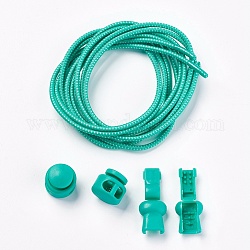 Lacci elastici, verde mare chiaro, 3mm, 1 m / strand