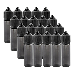 Benecreat botellas de plástico exprimibles, negro, 30x114.5mm, capacidad: 50 ml