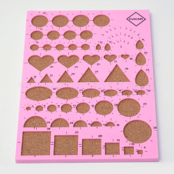 DIY Papier Quilling Werkzeug, Kunststoff quilling Arbeitsbrett mit Schwamm, rosa, 210x150x8 mm