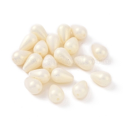 ABS-Kunststoff-Nachahmung Perlen, irisierend, Teardop, beige, 14.5x10 mm, Bohrung: 1.8 mm, ca. 793 Stk. / 500 g