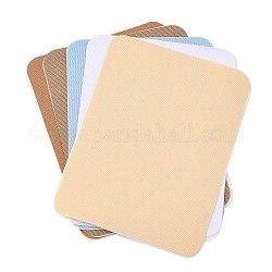 Tissu tissu appliques fer sur patchs, pour accessoires de costume, rectangle, couleur mixte, 125x95x0.5mm, 5colors, 5 feuilles / couleur, 25sheets / set