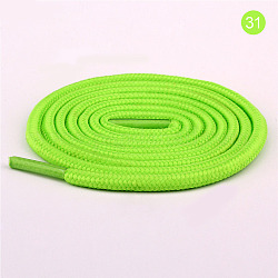 Lacet de corde de polyester, pelouse verte, 4mm, 1 m / chapelet