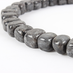 Natural Labradorite Bead Strands, Cuboid, 13~15x8~10x8~10mm, Hole: 1mm, about 34~39pcs/strand, 15.35inch