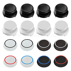 SUPERFINDINGS 8Pcs 6 Colors Joystick Thumb Grip Protect Cover 3D Texture Rubber Silicone Grip Cover and 8Pcs 2 Colors Thumbstick Extender for Ps3 Ps4 Xbox 360 Xbox One Wii U Game Controllers
