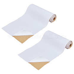 Tissu de flocage, tissu auto-adhésif, rectangle, blanc, 152x20.5x0.1 cm