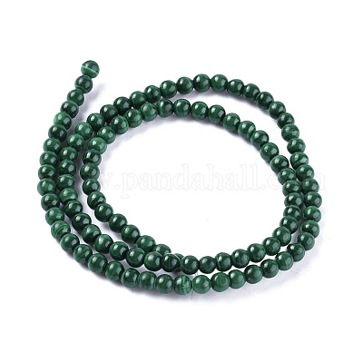 Natur Malachit Perle Stränge&nbsp;G-O152-47-4mm-1
