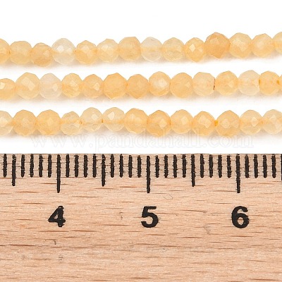 Natürlichen Topas Jade Perlen Stränge&nbsp;G-L662-A01-3mm-1