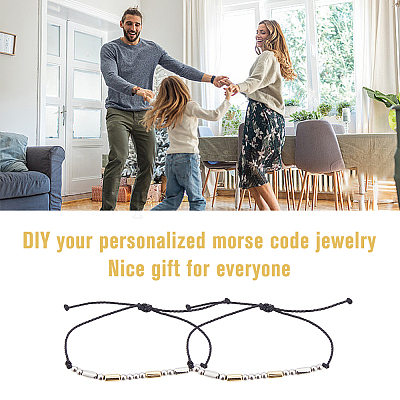DIY-Set zur Herstellung von Armbändern aus geflochtenen Kunststoffperlen&nbsp;DIY-DC0003-08-1