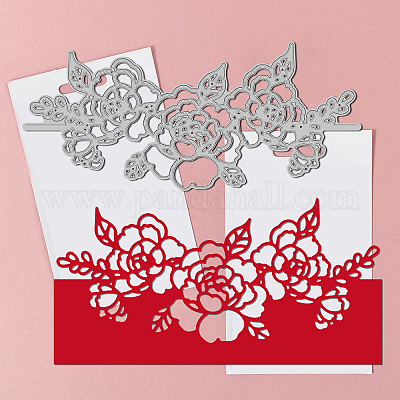 Cutting Dies for Card Making,Metal Die Cuts Set Include 8 Different  Patterns Round Lace Flower Border,Cut Stencils Embossing Paper Dies for DIY