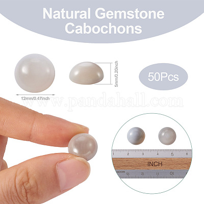 Naturali grigio agata cabochon&nbsp;G-R416-12mm-15-1