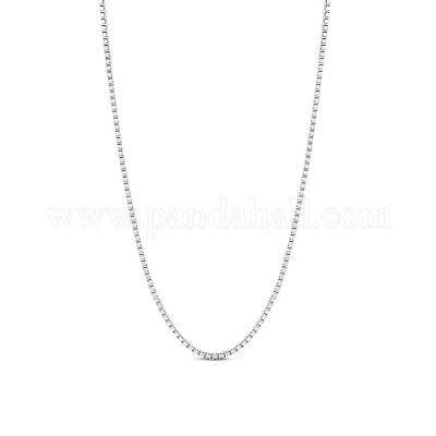 0.8mm wholesale silver box chain necklace