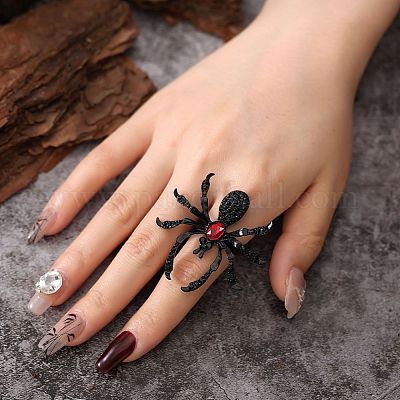 Legierung mit Strass-Fingerringen&nbsp;FS-WGD099A-02-1