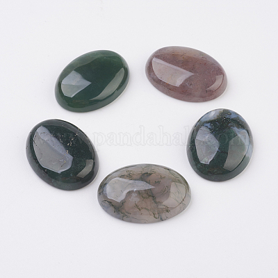 Cabujones de ágata india natural con espalda plana&nbsp;G-G741-13x18mm-03-1
