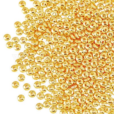 Shop HOBBIESAY 500Pcs 5mm Golden Rondelle Spacer Beads Lustrous Classic  Brass Beads Smooth Seamless-Look Beads for Bracelet Keychain Earring and  Other Fashion Jewelry Crafts Making for Jewelry Making - PandaHall Selected