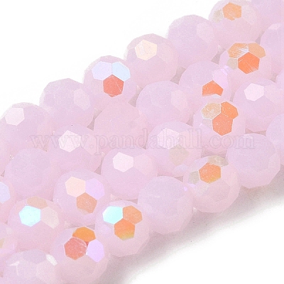 Chapelets de perles en verre imitation jade&nbsp;EGLA-A035-J6mm-L02-1