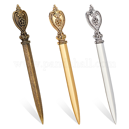 ジュエリーメイキング用craspire 3色 レターオープナー 亜鉛合金 封筒オープナー ナイフ ボックスカッター 分割ファイル 封筒 文房具 ゴールデン シルバー ブロンズ メールオープナー 学校 オフィス ホーム用を購入 Pandahall Selected