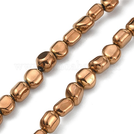 Electroplated Synthetic Non-magnetic Hematite Beads Strands G-C024-01A-1