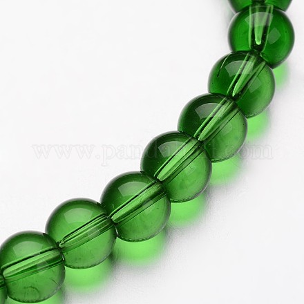 Chapelets de perles rondes en verre GLAA-I028-6mm-04-1