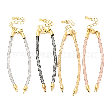 Realizzazione di braccialetti con maglie a catena in ottone DIY-B066-01G-1