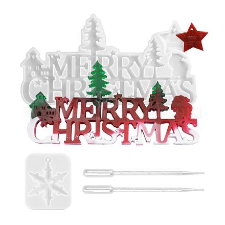 Ciondoli fai da te a tema natalizio stampi in silicone DIY-LS0001-10-1