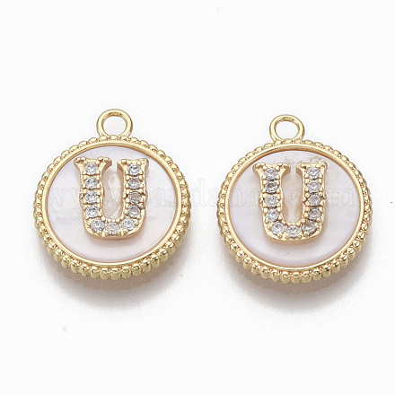 Латунные микро проложить кубического циркония подвески KK-T062-04U-NF-1