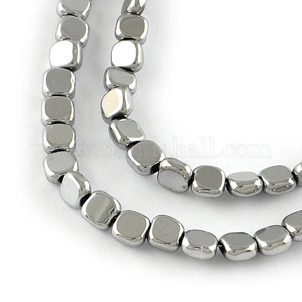 Electroplated Non-magnetic Synthetic Hematite Beads Strands G-R259-51H-1