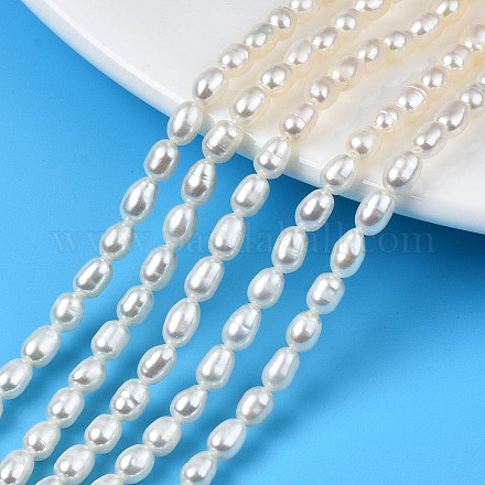 Fili di perle di perle d'acqua dolce coltivate naturali PEAR-N012-04D-1