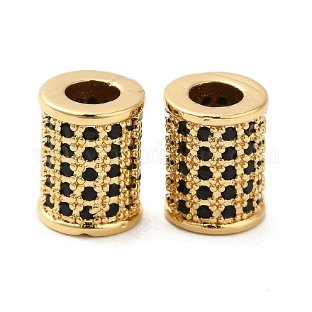 Perles de zircone cubique de placage de rack en laiton KK-K349-07G-01-1