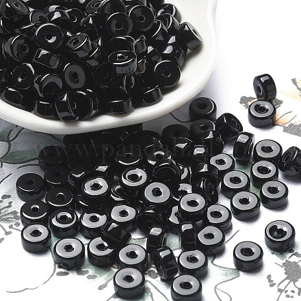 Rocailles en verre couleurs opaques SEED-E001-P3x6mm-10-1